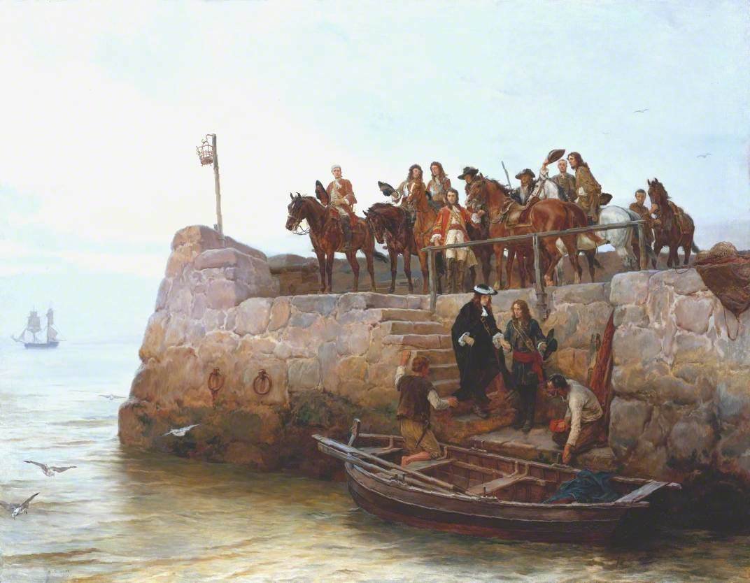 Andrew Carrick Gow, A Lost Cause, Flight of King James II after the Battle of the Boyne