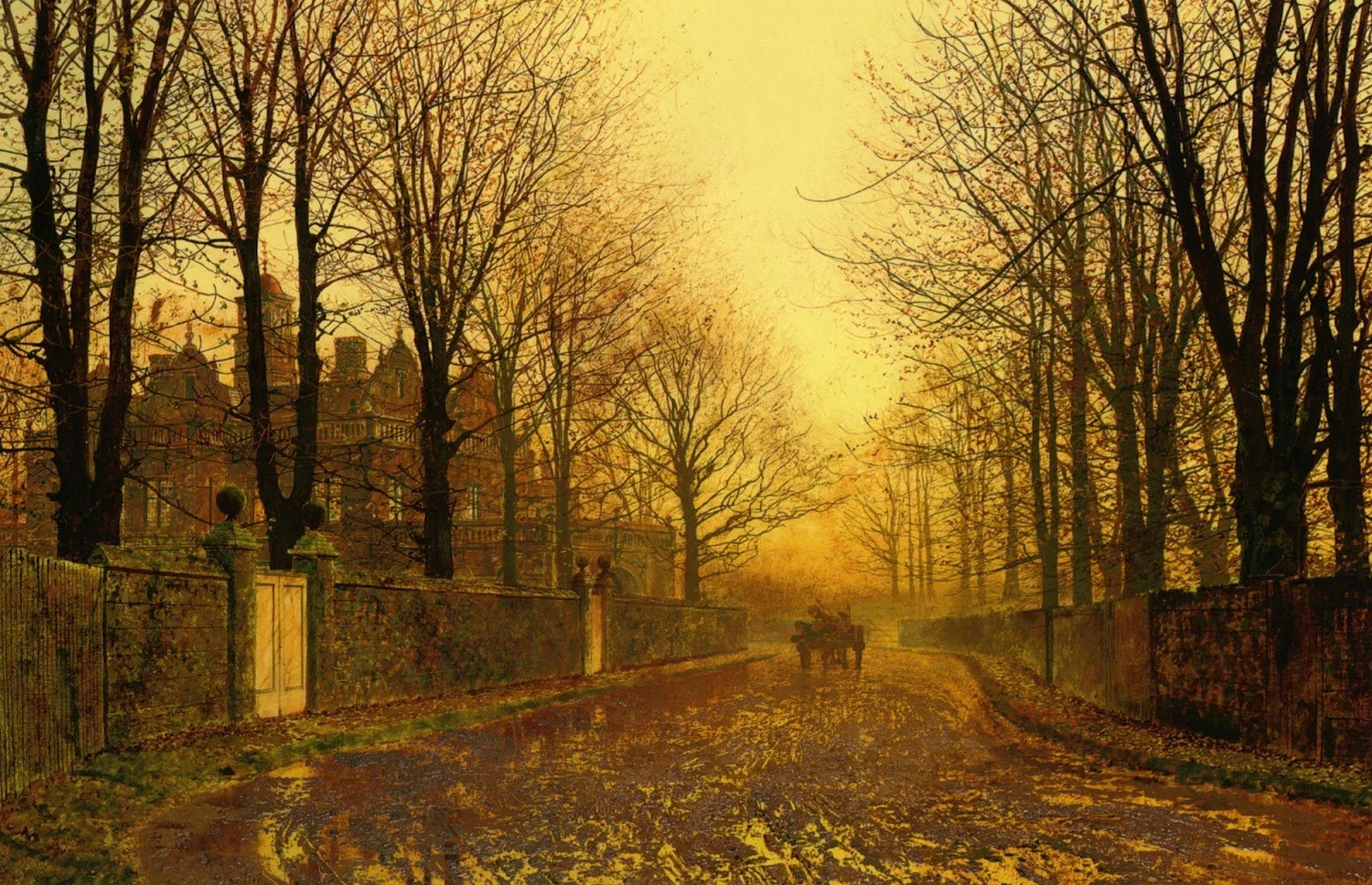 John Atkinson Grimshaw, Autumn Evening