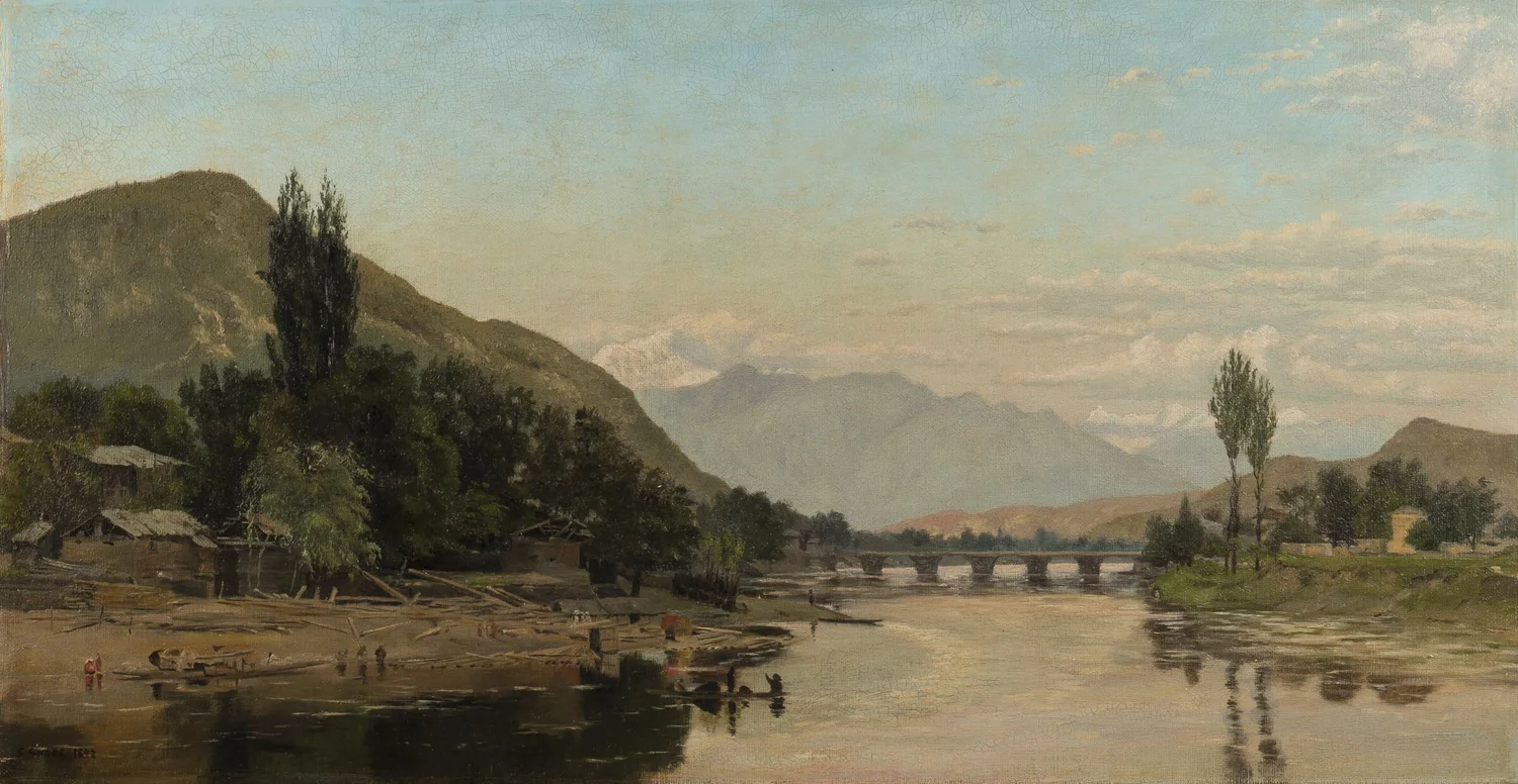 Captain Frederick William John Shore, The First Glimpse of the Vale of Kashmir from the Tonga Road at Baramulla