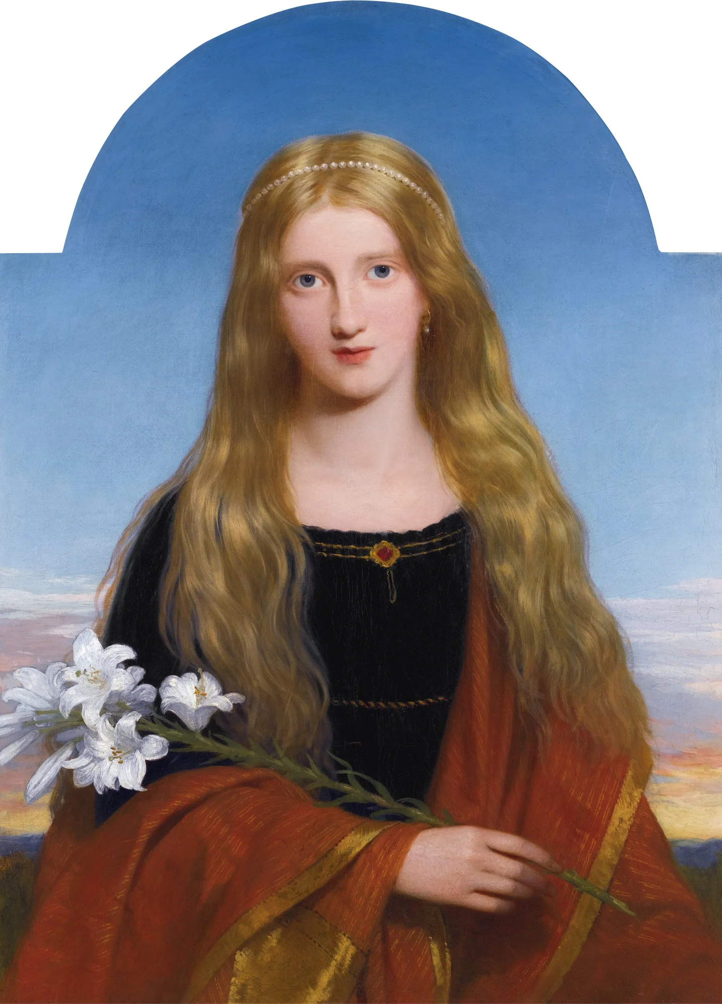 Charles Lock Eastlake, The Lily—Portrait of Miss Bury (Lady Charlotte Bury's daughter)
