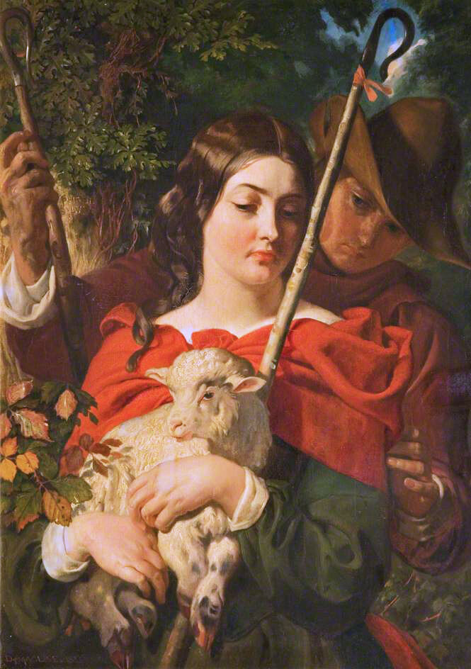 Daniel Maclise, Phoebe and Silvius in the Forest of Arden, from Shakespeare's “As You Like It”