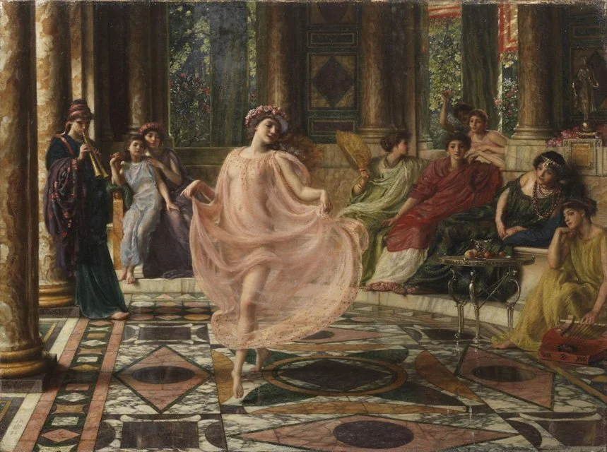 Edward John Poynter, The Ionian Dance: "Motus Doceri Gaudet Ionicos, Matura Virgo, Et Fingitur Artibus"