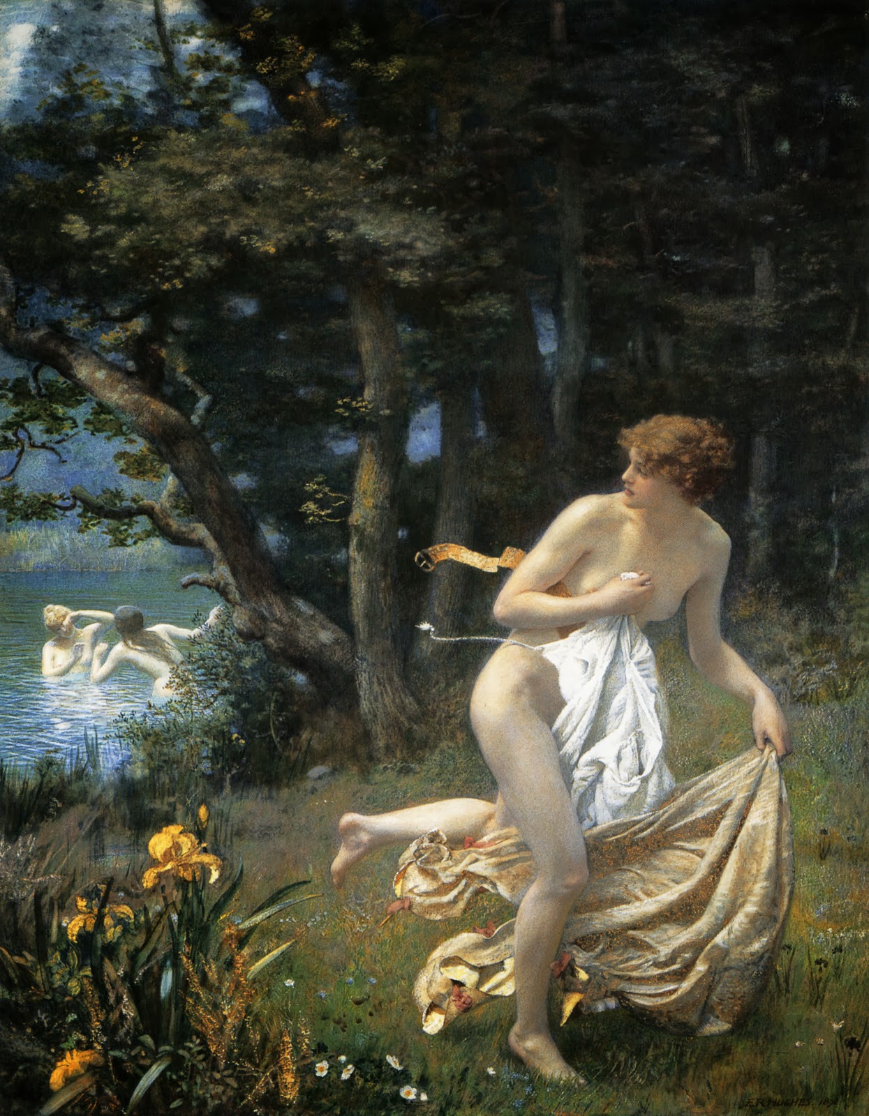 Edward Robert Hughes, Diana's Maidens