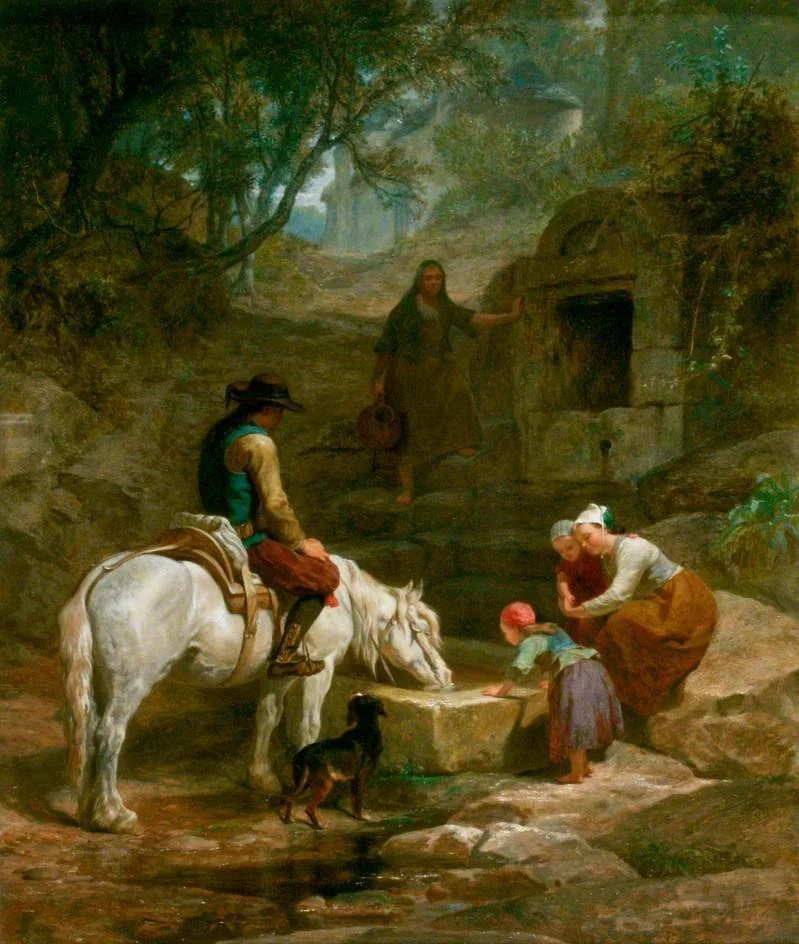 Frederick Goodall, The Drinking Trough, A Scene in Brittany