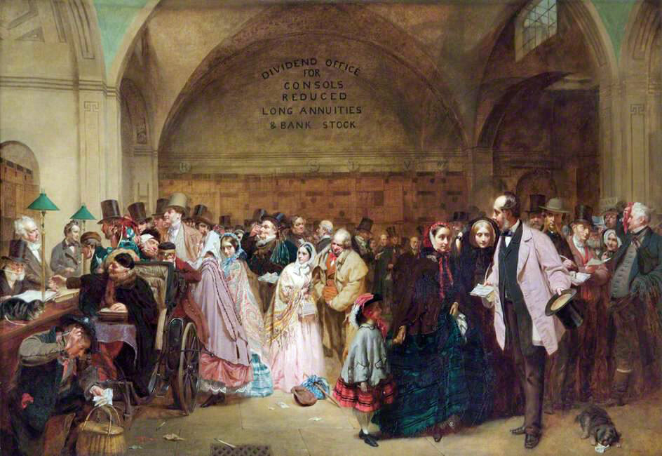 George Elgar Hicks, Dividend Day at the Bank of England