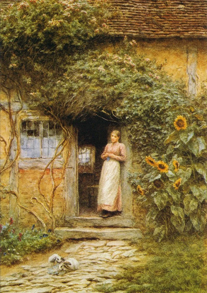 Helen Allingham, At the Cottage Door