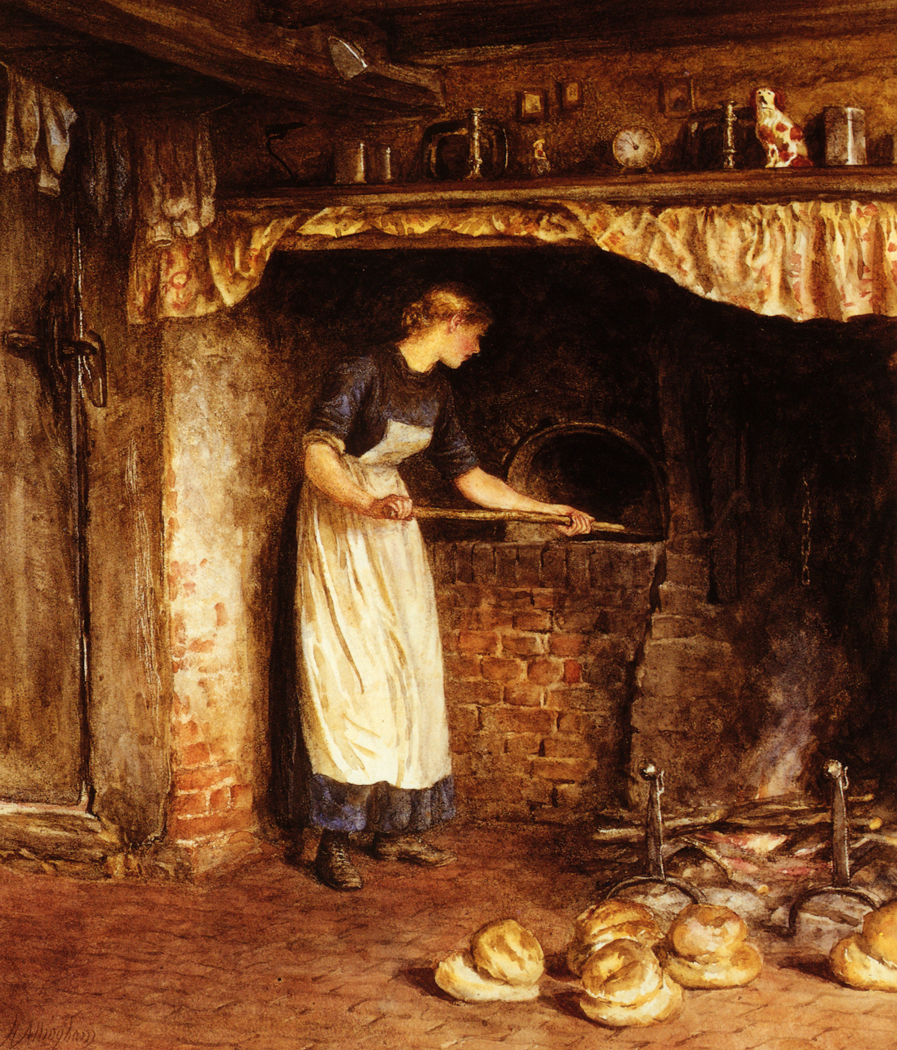 Helen Allingham, Baking Bread