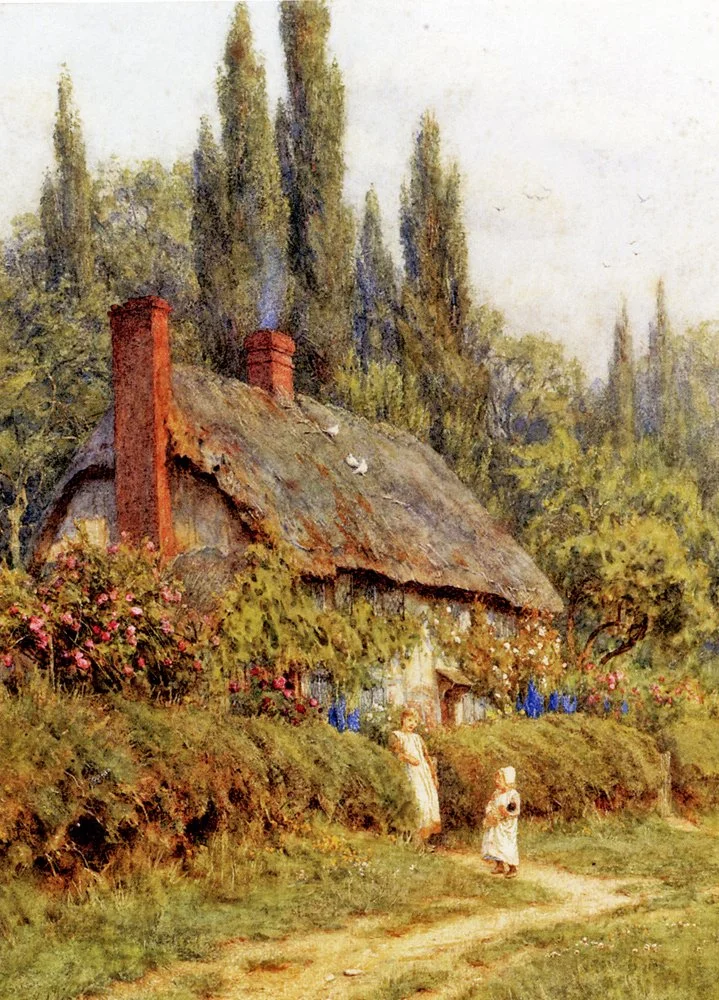 Helen Allingham, Thatched Cottage, West Horsley, Surrey