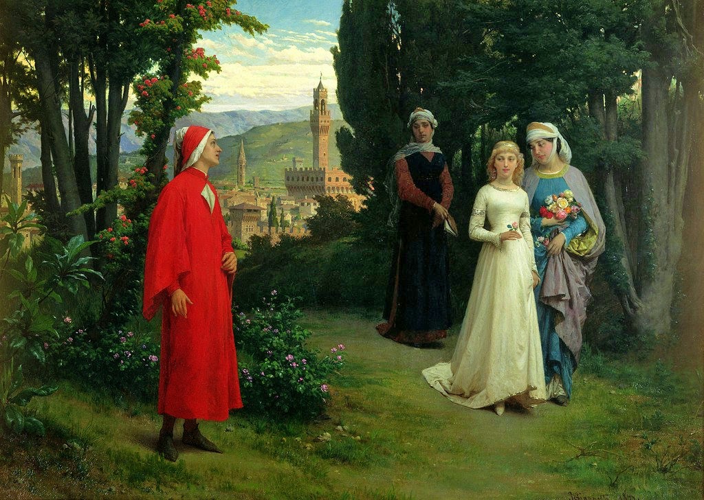 Henry Holiday, First Meeting of Dante and Beatrice