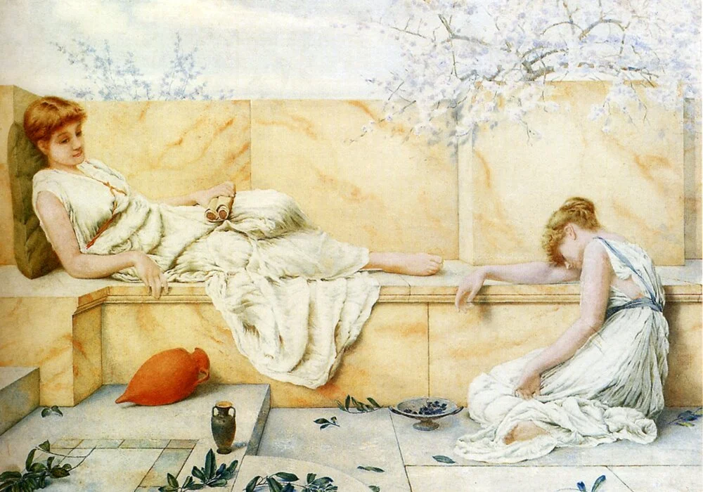 Henry Ryland, Two Classical Figures Reclining