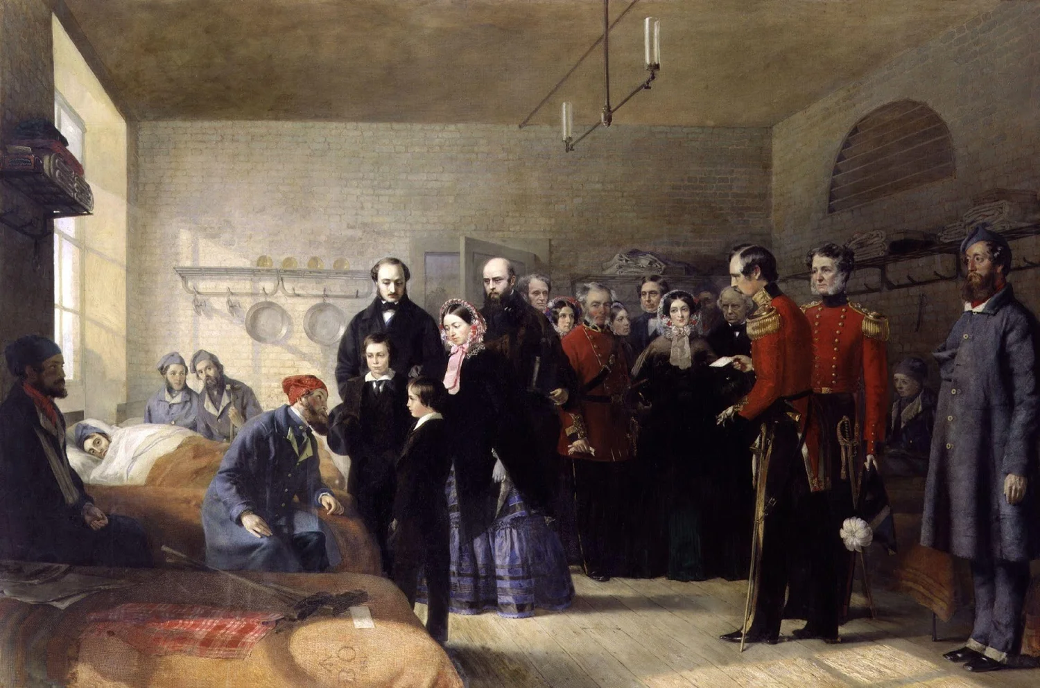 Jerry Barrett, Queen Victoria's First Visit to her Wounded Soldiers