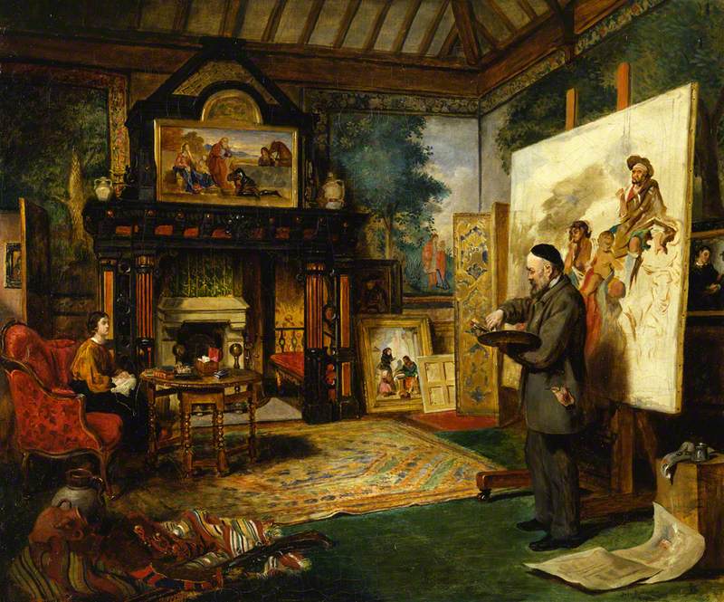 John Ballantyne, John Phillip in His Studio