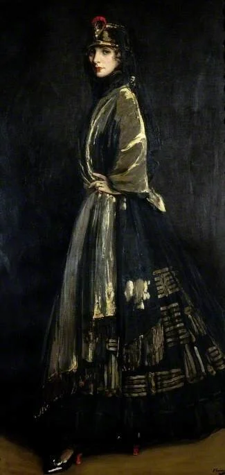 John Lavery, Hazel in Black and Gold
