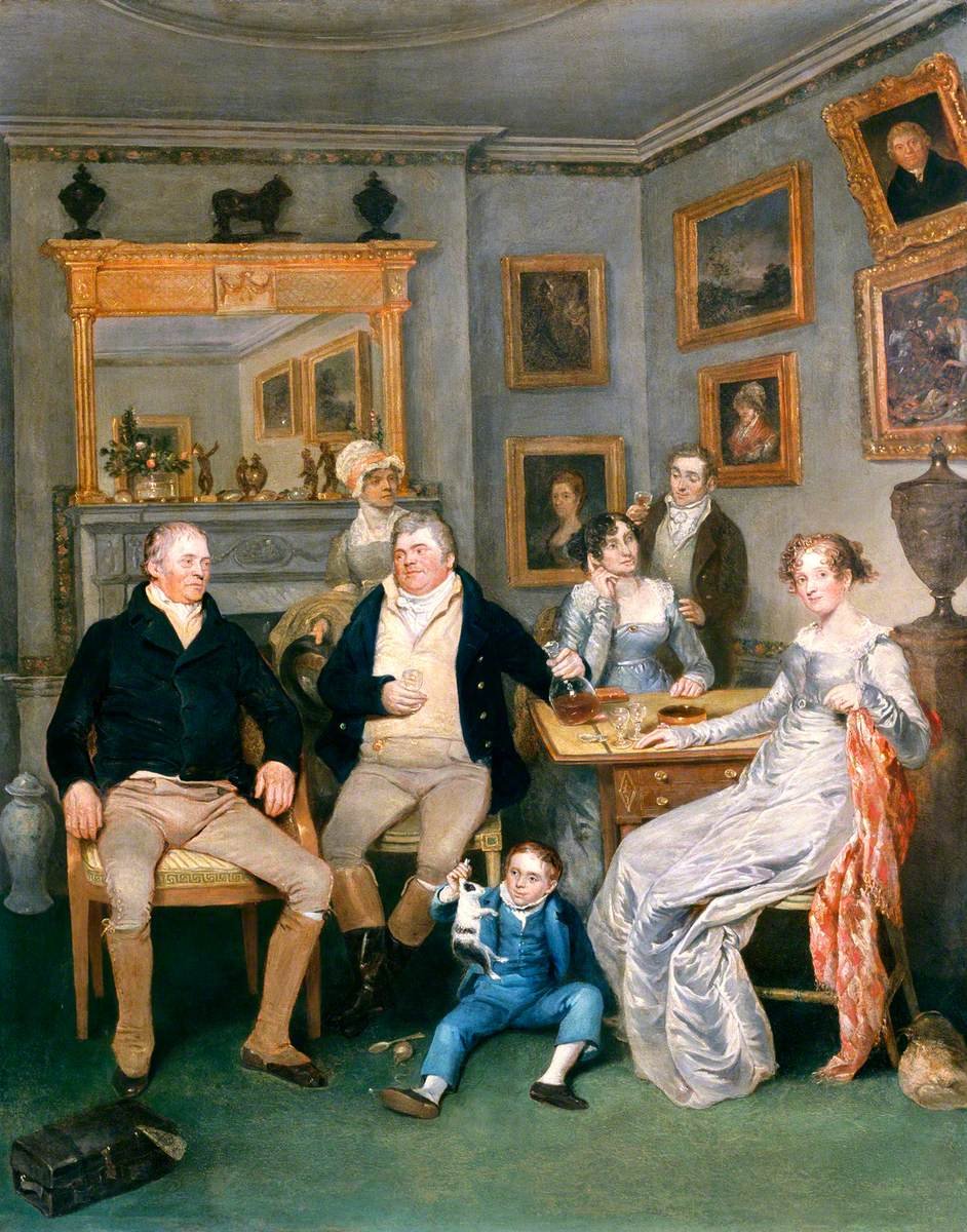 John Partridge, A Family Scene in a Domestic Interior