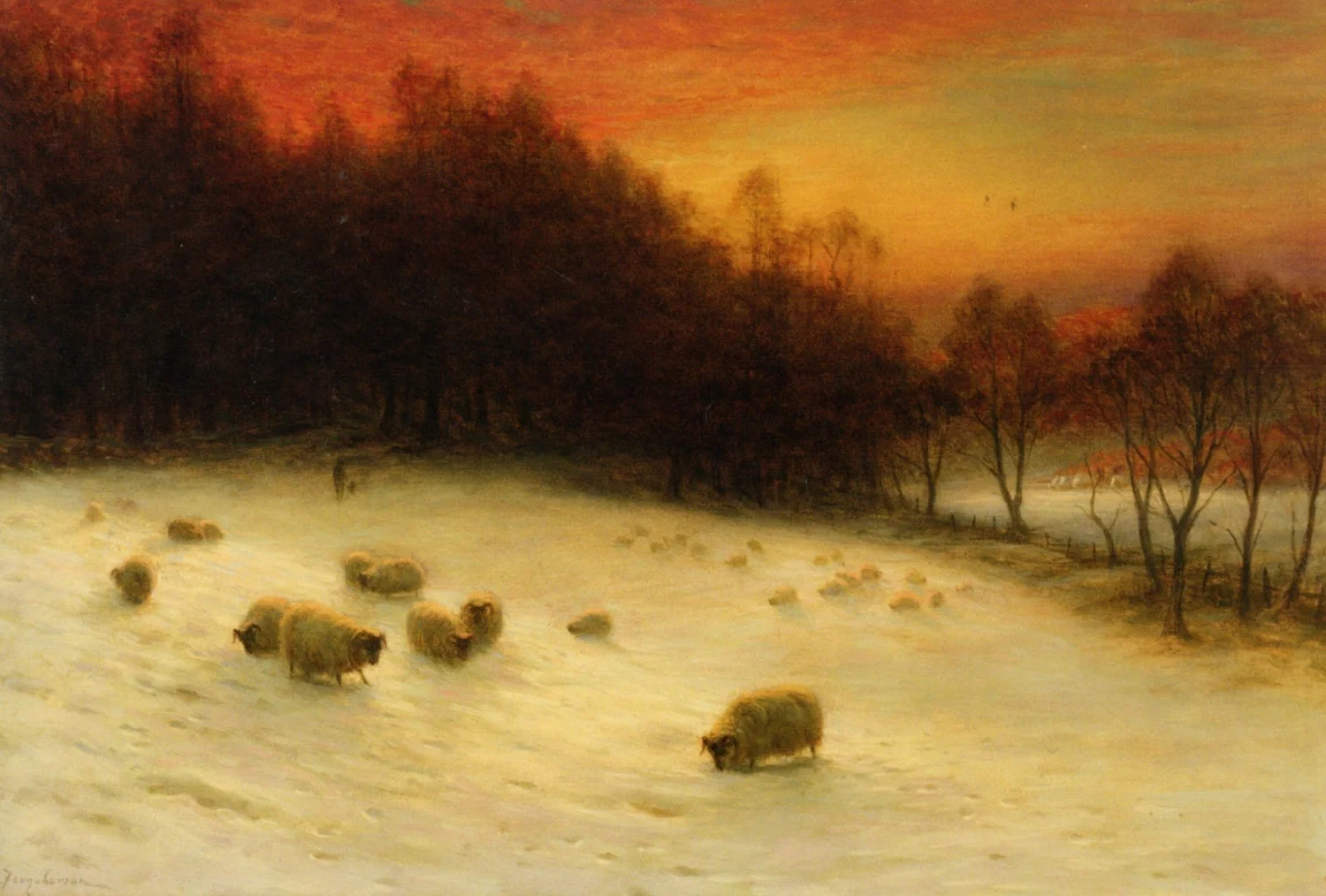 Joseph Farquharson, When the West with Evening Glows