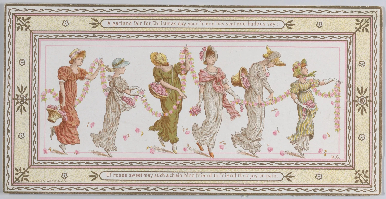 Kate Greenaway, Christmas Card