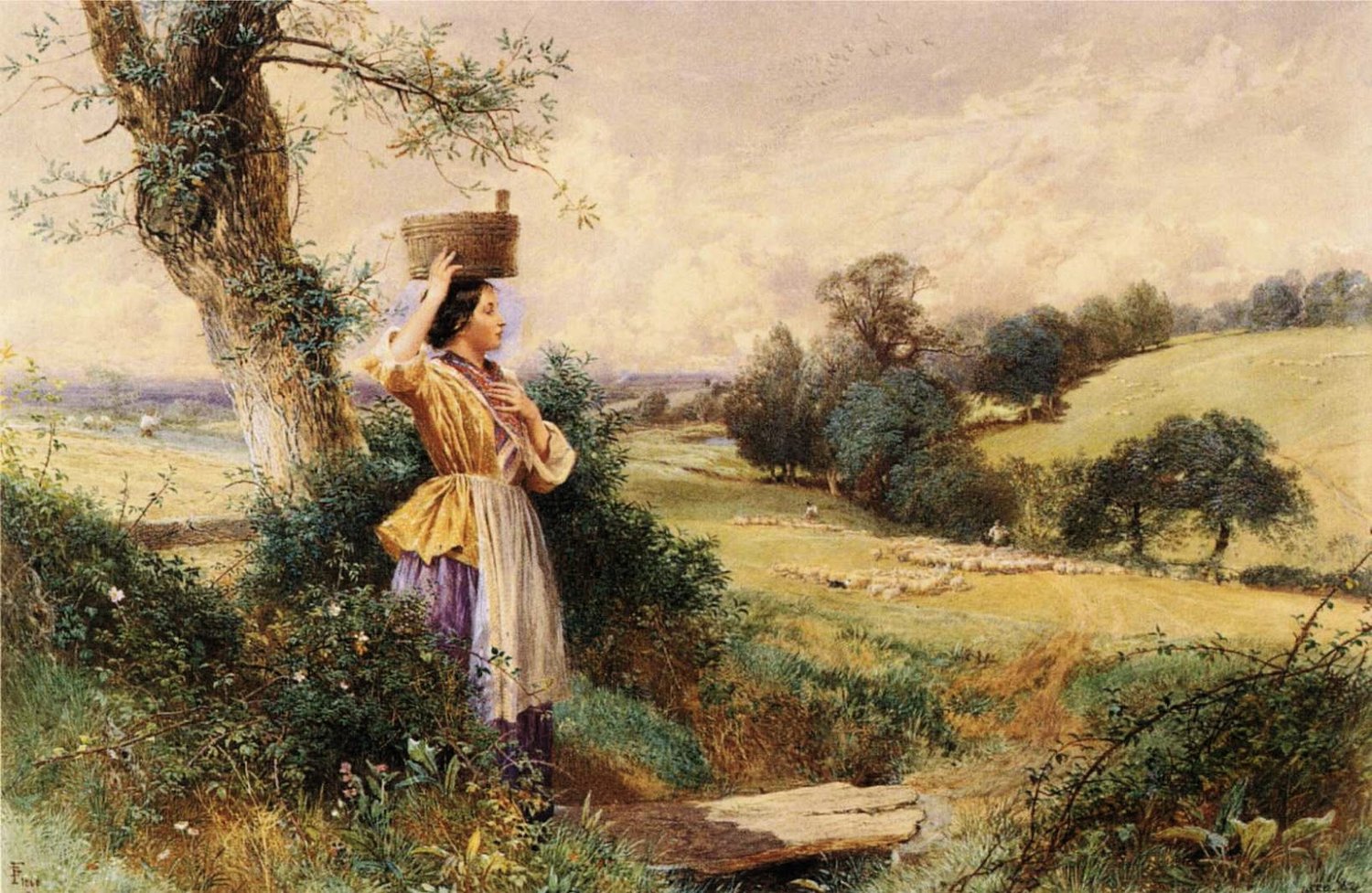 Myles Birket Foster, The Milk-maid