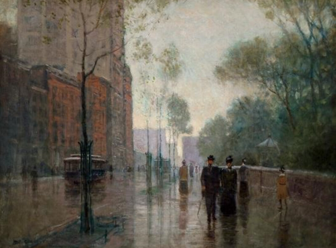 Paul Cornoyer, A Rainy Day in New York