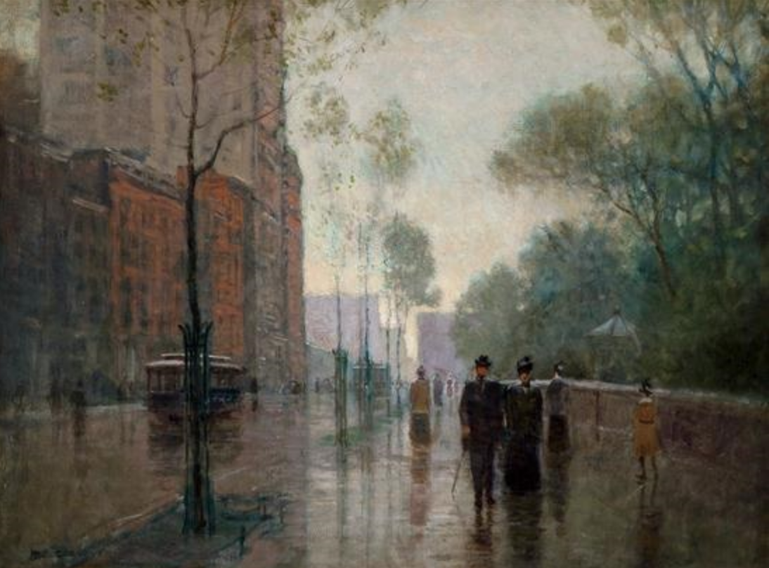 Paul Cornoyer, Rainy Day, New York City