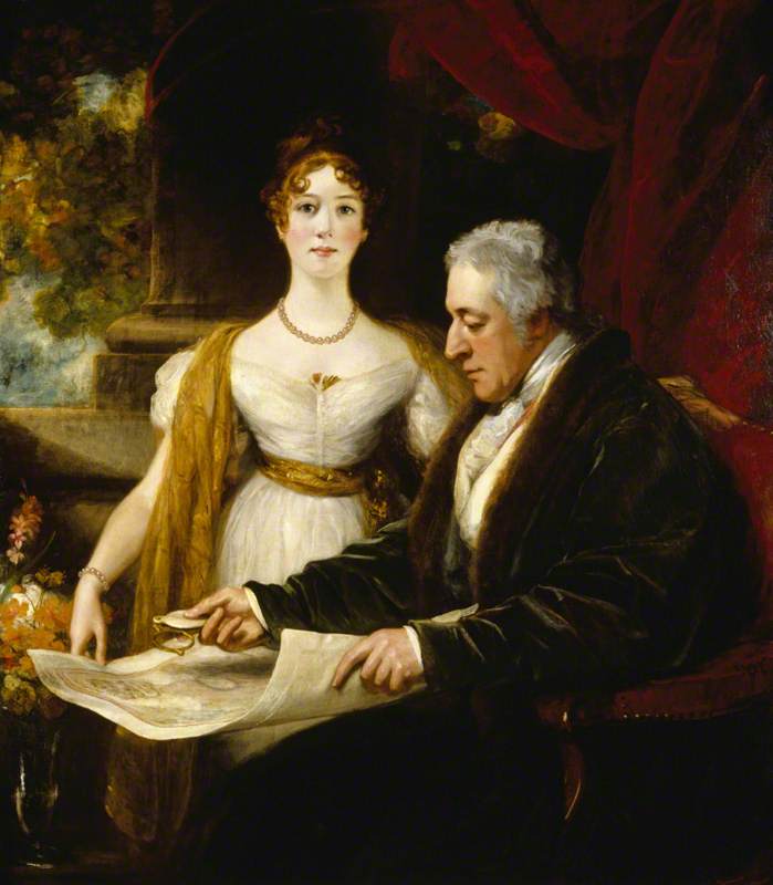 Thomas Phillips, George O'Brien Wyndham, 3rd Earl of Egremont, and His Daughter Mary Wyndham, Later Countess of Munster