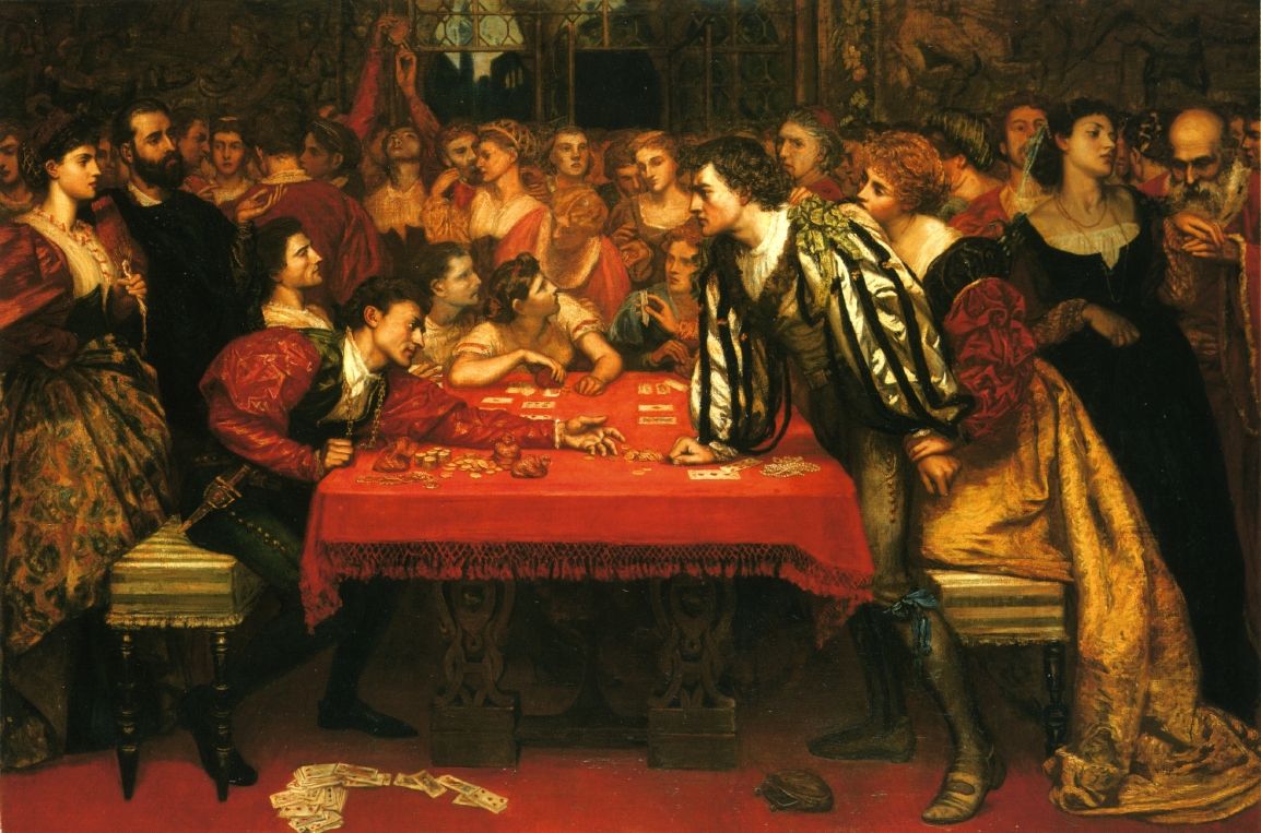 Valentine Cameron Prinsep, A Venetian Gaming-House in the Sixteenth Century