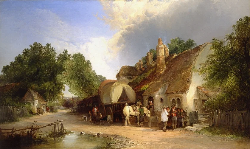 William Shayer and Edward Charles Williams, The Old Roadside Inn